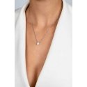 Brilio Silver Сияющее серебряное ожерелье с цирконами NCL136W