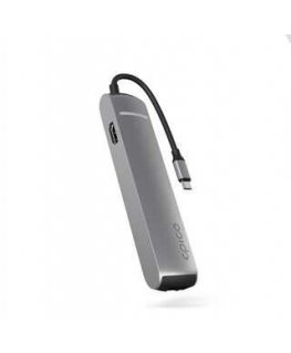 Epico 6in1 Slim Hub 8K ar USB-C savienojumu - pelēks kosmisks