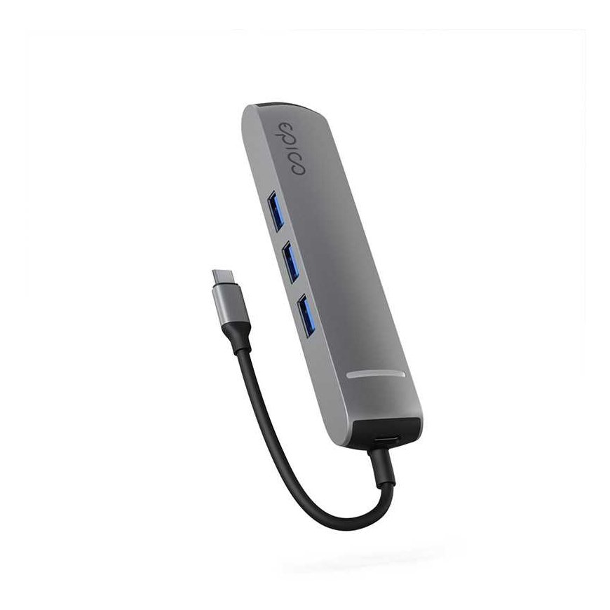 Epico 6in1 Slim Hub 8K USB-C ühendus - hall kosmos – 5