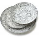 Lumarko Affek Design STRIPES Gray Tableware Set 18 pieces. Bowls 27/19/20 cm, 550 ml Lumarko Affek Design STRIPES Gray Tableware Set 18 pieces. Bowls 27/19/20 cm, 550 ml