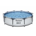 Bestway Steel Pro 56408 virszemes baseins Baseins ar apmalēm Apaļš 4678 L Zils Bestway Steel Pro 56408 virszemes baseins Baseins ar apmalēm Apaļš 4678 L Zils