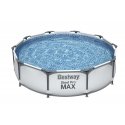 Bestway Steel Pro 56408 virszemes baseins Baseins ar apmalēm Apaļš 4678 L Zils Bestway Steel Pro 56408 virszemes baseins Baseins ar apmalēm Apaļš 4678 L Zils