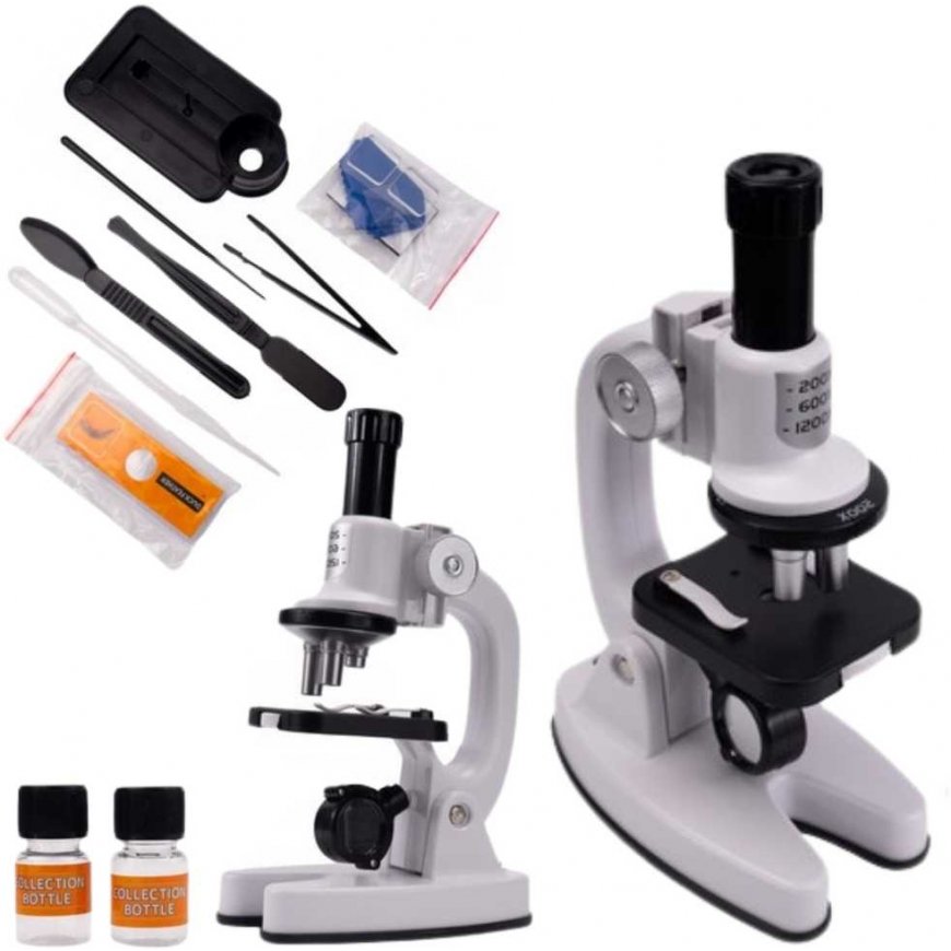 WOOPIE Microscope Digital LED Magnification up to 1200x XXL Set with Smartphone Adapter – 2