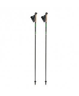 Gabel FLD Carbon Sulankstomos bėgimo ir šiaurietiškojo ėjimo lazdos, 120 cm, juodos