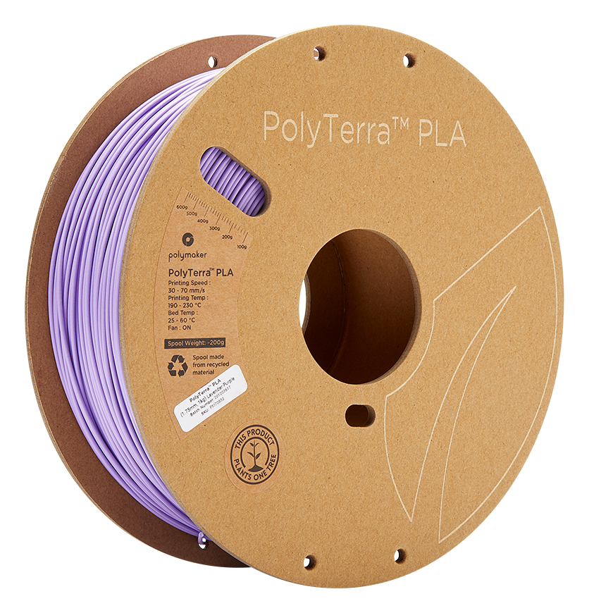 Polymaker PolyTerra PLA - 1kg - 1.75mm - Lavendli Lilla