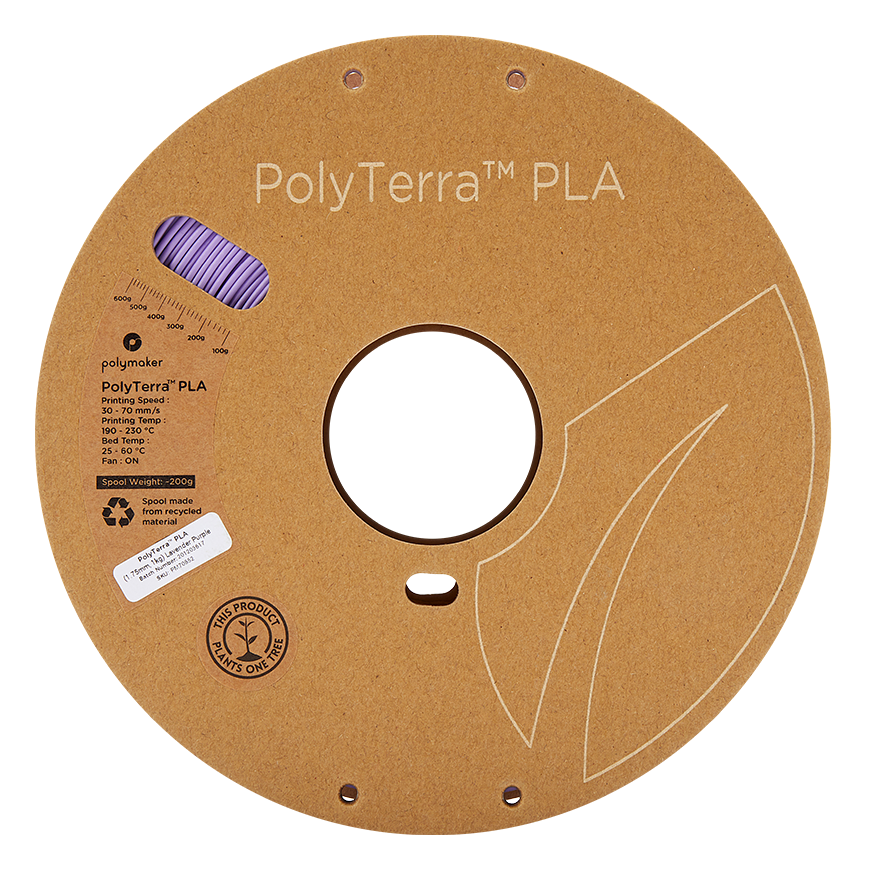 Polymaker PolyTerra PLA - 1kg - 1.75mm - Lavandas Violeta – 3
