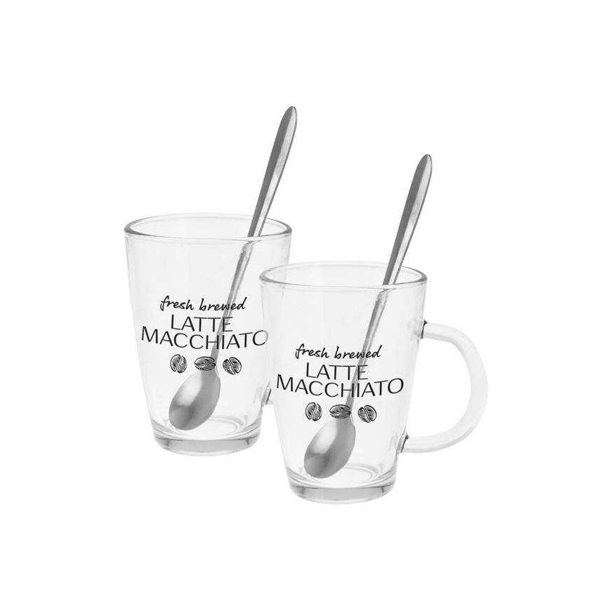 Excellent Houseware Latte Glasses with Spoons 300 ml 2 pcs. – 3