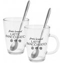 Excellent Houseware Latte Glasses with Spoons 300 ml 2 pcs. Excellent Houseware Latte Glasses with Spoons 300 ml 2 pcs.
