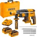 Ingco CRHLI202287 AKU Drilling Hammer 26mm, incl. battery 2pcs and charger Ingco CRHLI202287 AKU Drilling Hammer 26mm, incl. battery 2pcs and charger