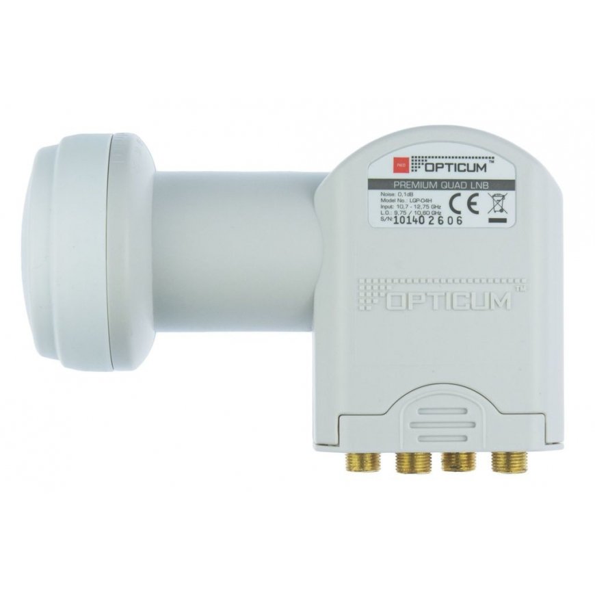 Opticum LQP 04H taajuusmuunnin (LNB) 10,7 - 12,75 GHz Valkoinen – 3