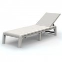 Sun lounger Mallorca white