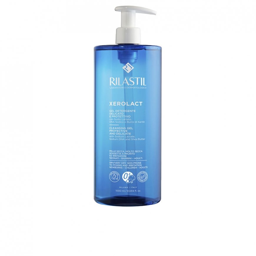 Rilastil XEROLACT švelnus ir apsauginis valomasis gelis, 2 x 750 ml pakuotė