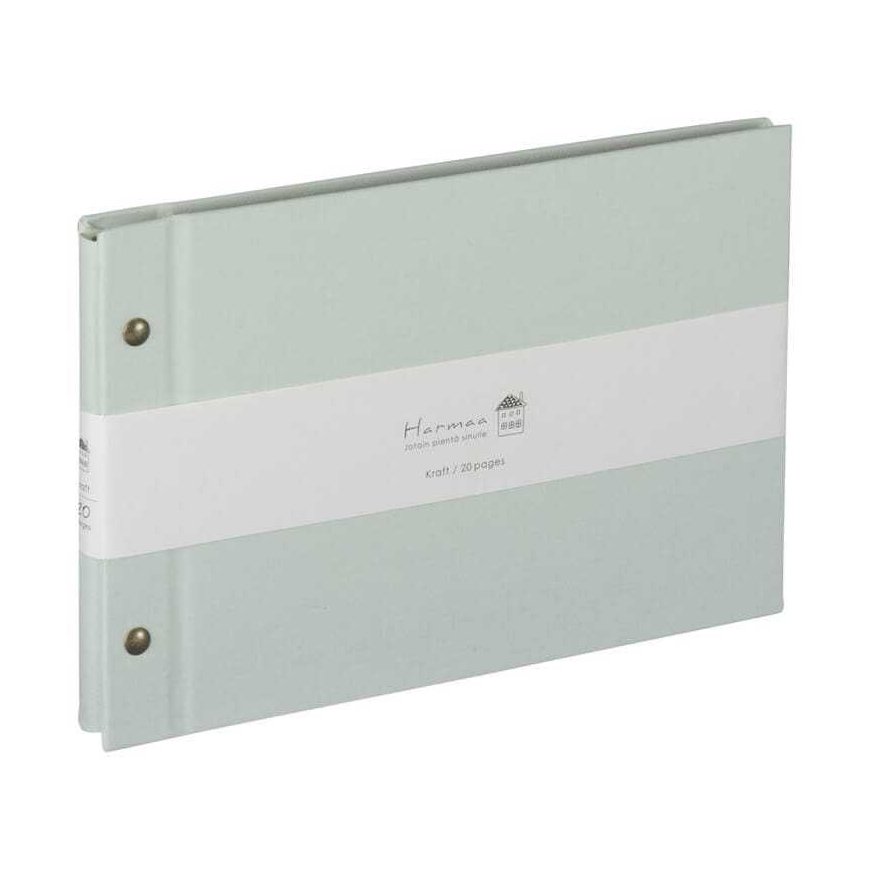 Photo album 'Harmaa', A5-blue-horizontal A-HRA5-101-B
