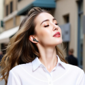 Borofone bezvadu austiņas Bluetooth TWS FQ9 Plus Mierīgas ANC+ENC melnā krāsā