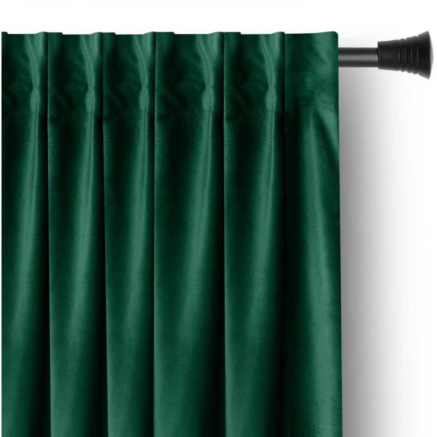 AmeliaHome Aizkari VELVET krāsā pudele zaļā