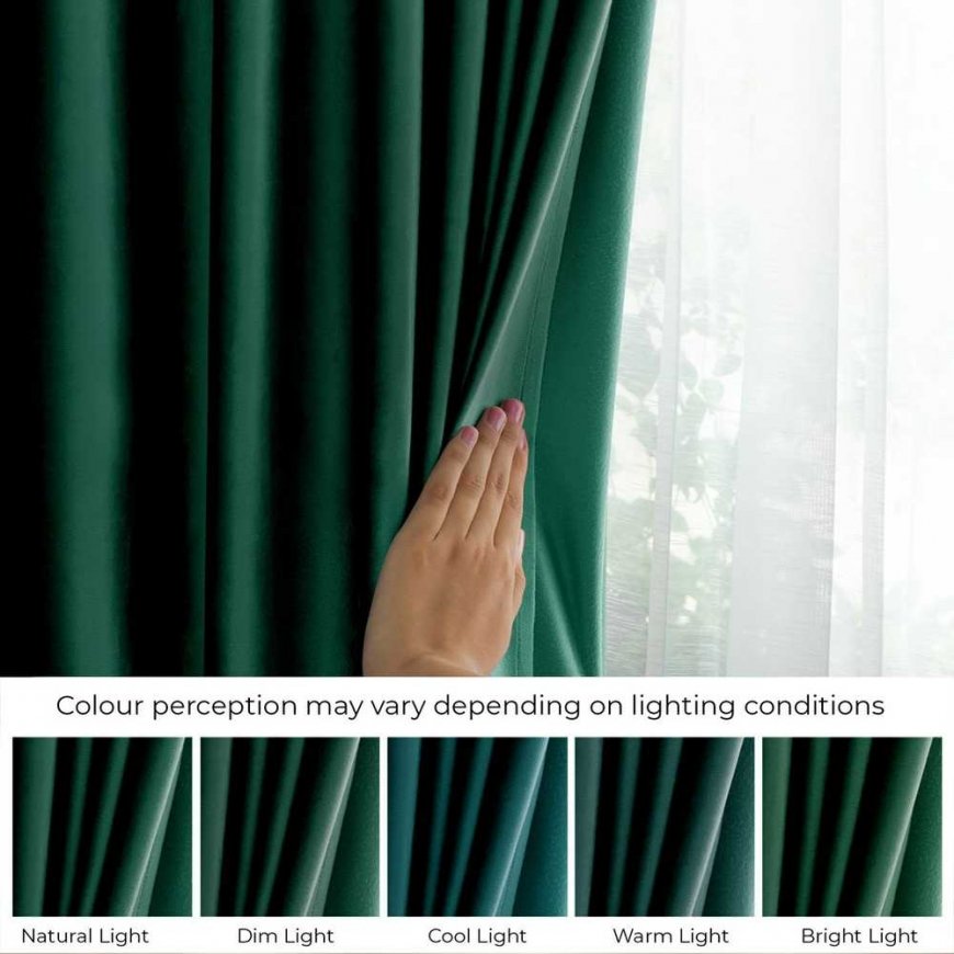 Kardinid VELVET värvitoonis roheline stiil klassikaline riba materjali tüüp - tekstiil samet 140x270 AmeliaHome – 5