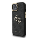 Guess PU 4G Metal Logo Stand Camera Frame case designed for Apple iPhone 13 in black color Guess PU 4G Metal Logo Stand Camera Frame case designed for Apple iPhone 13 in black color