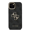 Guess PU 4G Metallilogo Standikamerakehys kotelo Apple iPhone 13:lle mustana Guess PU 4G Metallilogo Standikamerakehys kotelo Apple iPhone 13:lle mustana