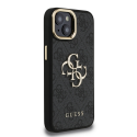 Guess PU 4G Metal Logo Stand Camera Frame case designed for Apple iPhone 13 in black color Guess PU 4G Metal Logo Stand Camera Frame case designed for Apple iPhone 13 in black color