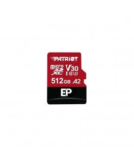 Patriot Memory EP A2 muistikortti 512 GB MicroSDXC V30 U3 Luokka 10 (PEF512GEP32MCX)