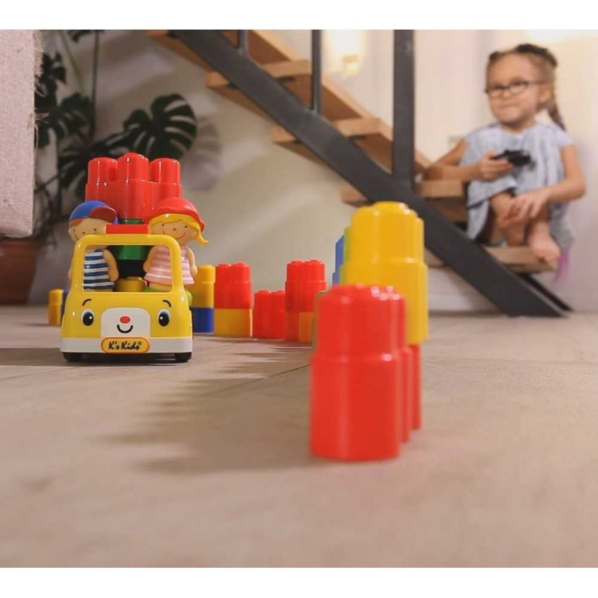 K's Kids Remote Controlled School Bus - block set – 5