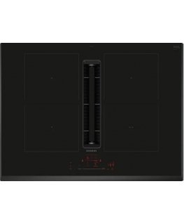 Siemens ED751HQ26E viryklė Juoda Įmontuoti 71 cm Indukcinė viryklė, padalyta į sritis 4 zone(s) Pritvirtintas gobtuvas
