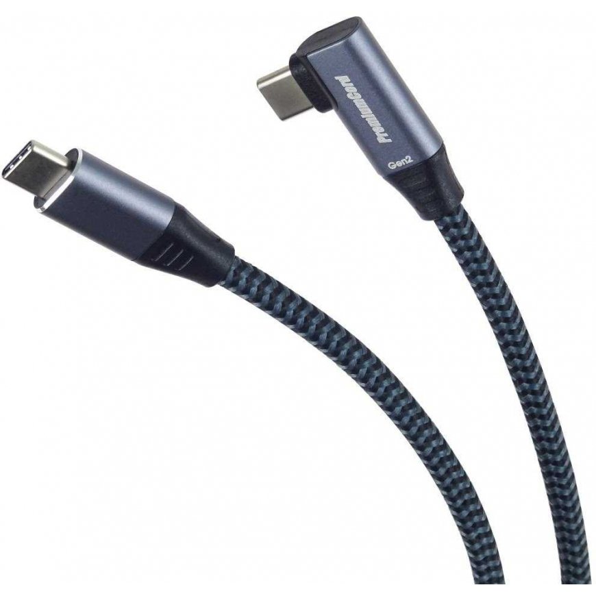 Kabel USB PremiumCord PREMIUMCORD USB-C kõver kabel (USB 3.2 Gen2x2, 5A, 100W, 20Gbit/s) 3m, Hall