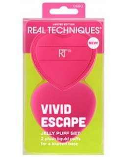 Real Techniques VIVID ESCAPE JELLY PUFF KOTELLO 2 kpl