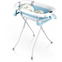 Foldable baby bathtub for children, with a frame, thermometer, and insert Ricokids RK-287 in white and blue Foldable baby bathtub for children, with a frame, thermometer, and insert Ricokids RK-287 in white and blue