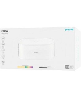 Proove šviestuvas prie lovos Glow LED RGB 1200mAh 5W su belaidžiu įkrovimu 15W baltos spalvos