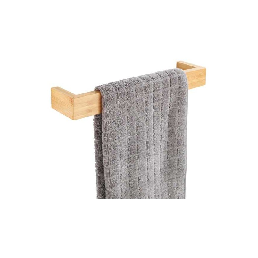 Aloss BAMBOO towel rack, bamboo, light brown, 40 x 9 x 5 cm, WENKO
