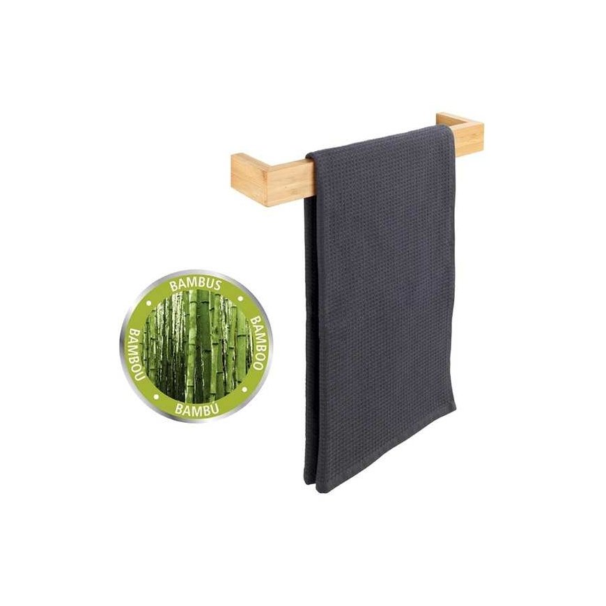 Aloss BAMBOO -käsipyyhekoukku, bambu, vaaleanruskea, 40 x 9 x 5 cm, WENKO – 2