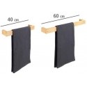 Aloss BAMBOO towel rack, bamboo, light brown, 40 x 9 x 5 cm, WENKO Aloss BAMBOO towel rack, bamboo, light brown, 40 x 9 x 5 cm, WENKO