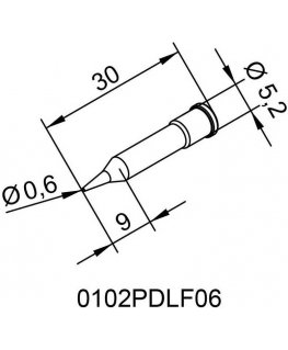 Antgalis ERSADUR, 0.6mm/0.024in, lituokliui ERSA