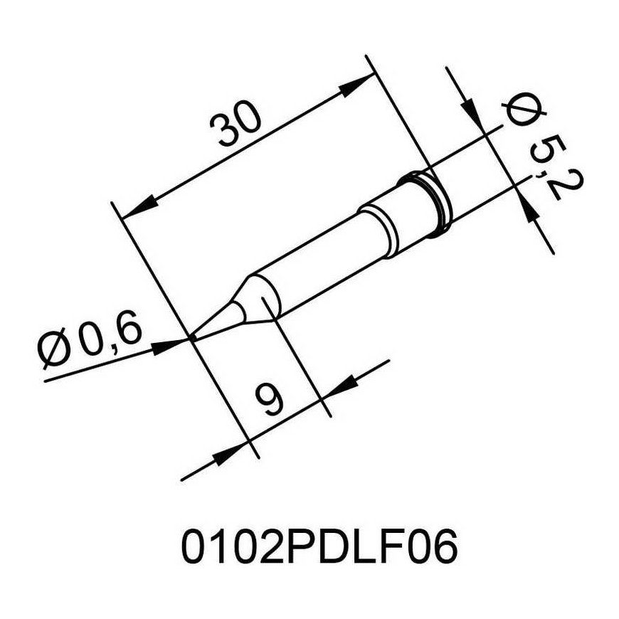 Antgalis ERSADUR, 0.6mm/0.024in, lituokliui ERSA