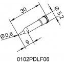 Antgalis ERSADUR, 0.6mm/0.024in, lituokliui ERSA