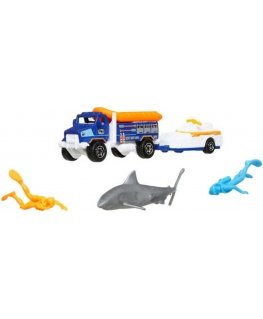 „Matchbox Adventure MBX Ocean“ glābšanas komplekts, glābšanas transportlīdzekļi + piederumi
