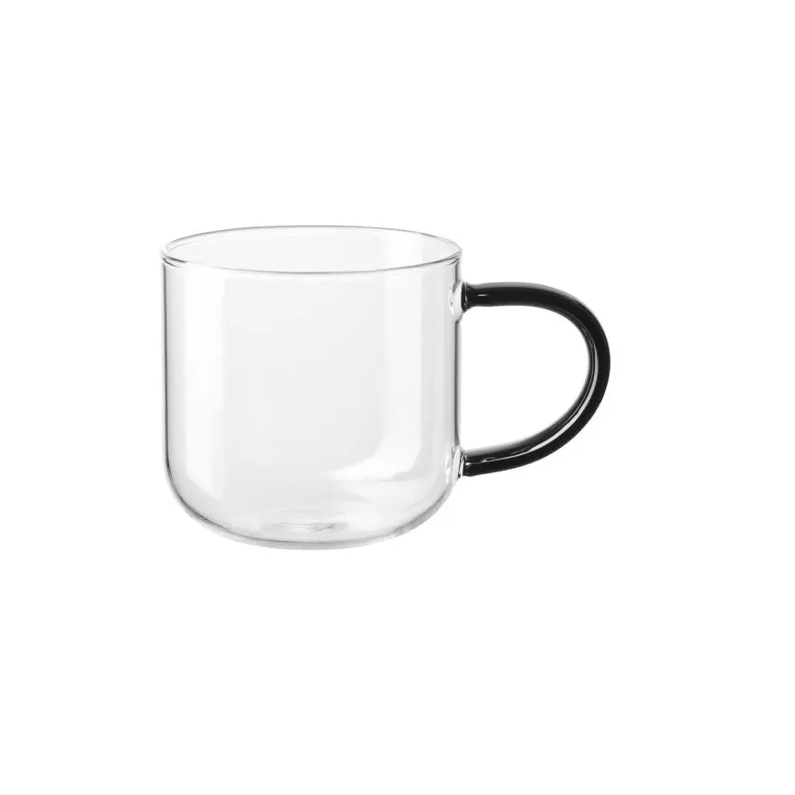 Mug Asa Selection Coppa Glass Black, 400 ml