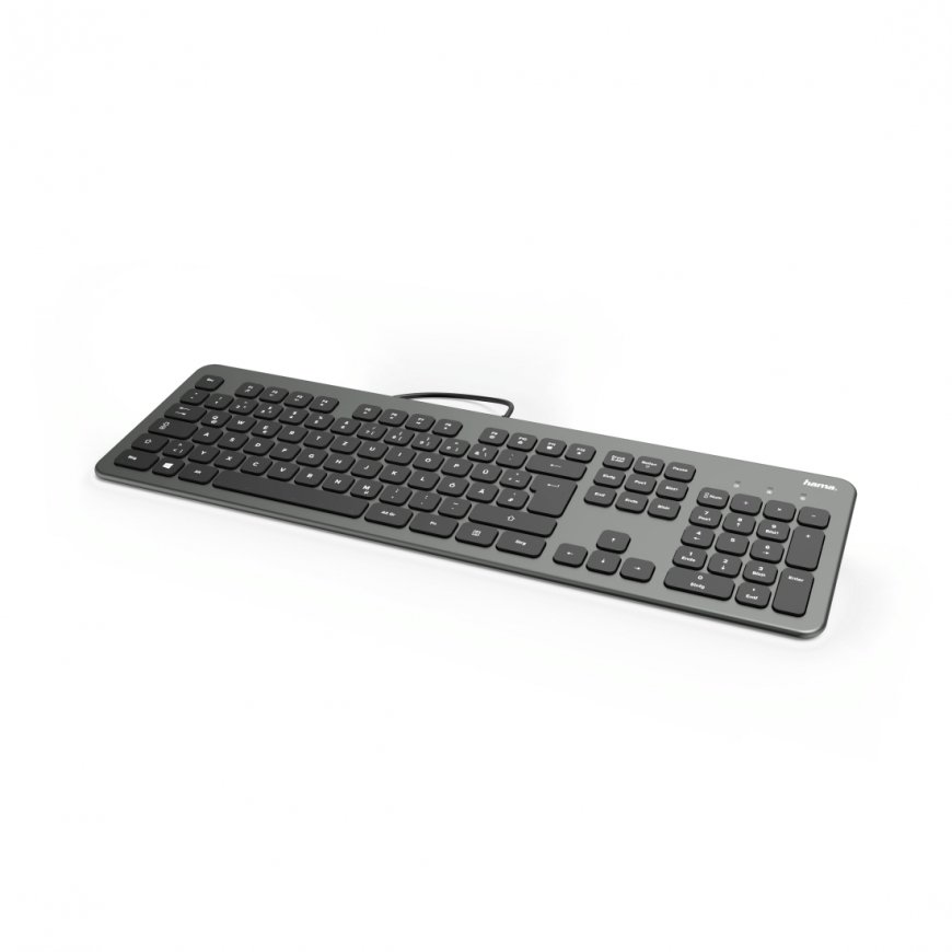 Hama KC-700 klaviatuur Kontor USB QWERTZ Saksa keel Must – 2