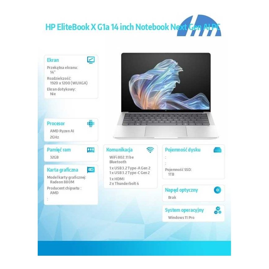 HP EliteBook X G1a 14 colių Nešiojamas kompiuteris Next Gen AI PC 360 Nešiojamas kompiuteris 35,6 cm (14") WUXGA Windows 11 Pro – 4