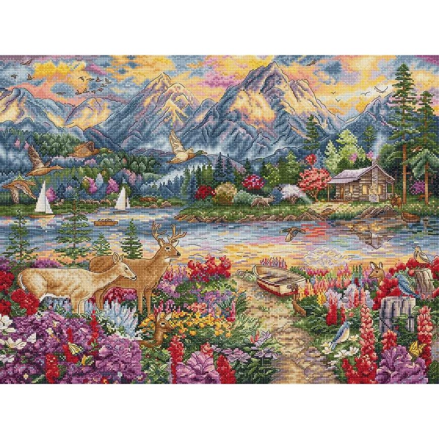 Letistitch Kryželiu tikanduse komplekt "Kevade mägede suurus" 45x34cm SLETIL9939 – 2