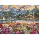 Letistitch Cross Stitch Kit "Majesty of Spring Mountains" 45x34cm SLETIL9939 Letistitch Cross Stitch Kit "Majesty of Spring Mountains" 45x34cm SLETIL9939