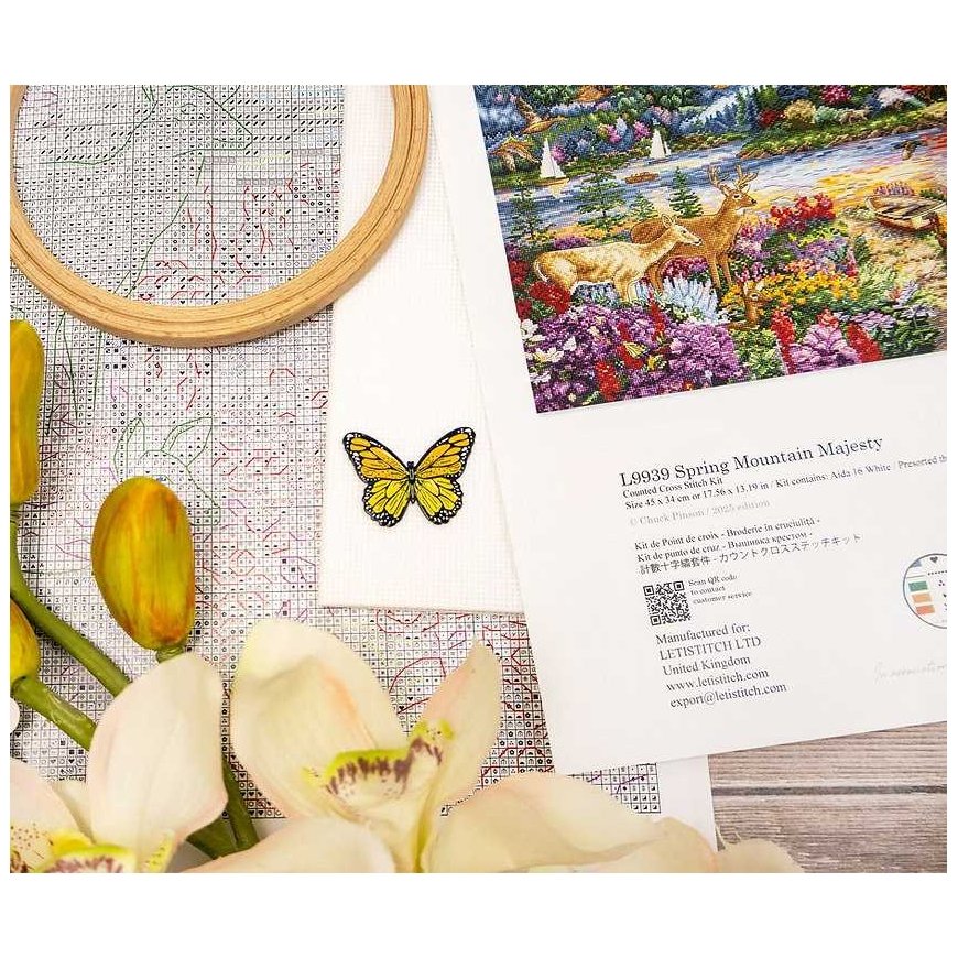 Letistitch Cross Stitch Kit "Majesty of Spring Mountains" 45x34cm SLETIL9939 – 4