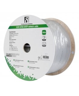 Deltaco TP-55 сетевой кабель Серый 305 m Cat6a U/FTP (STP)