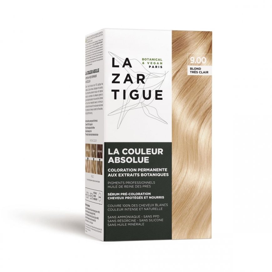 Lazartigue, La Couleur Absolue, Pastāvīgā matu krāsa, 9.00 Ļoti gaišs tonis, 143 ml