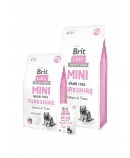 Brit Care Mini Grain Free Yorkshire 2 kg Suaugusių Lašišos, Tuno