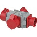 Brennenstuhl 1081640 maitinimo kištukų adapteris Pilka, Raudona Brennenstuhl 1081640 maitinimo kištukų adapteris Pilka, Raudona