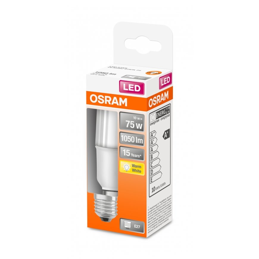 Osram STAR LED lemputė Šiltai balta 2700 K 9 W E27 E – 3