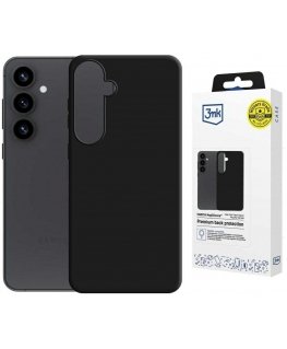 Dėklas 3MK Hardy MagSilicone skirtas Samsung Galaxy S25 juodos spalvos