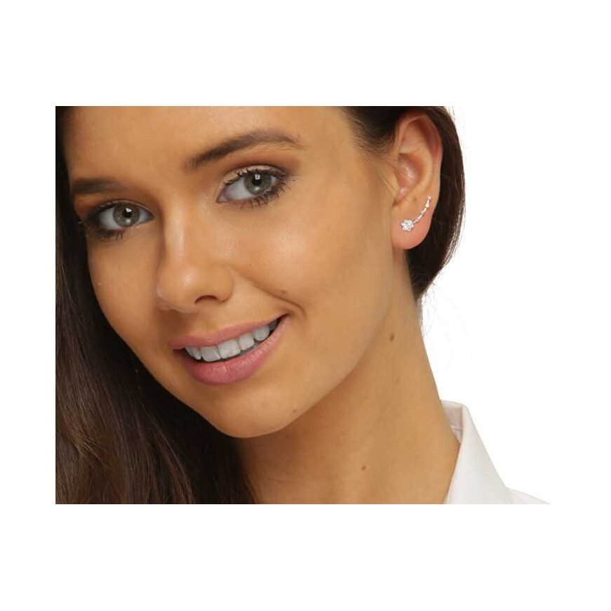 Jwl Luxury Pearls Kukka muotoiset pitkittäiset korvakorut kristalleilla JL0722 – 4